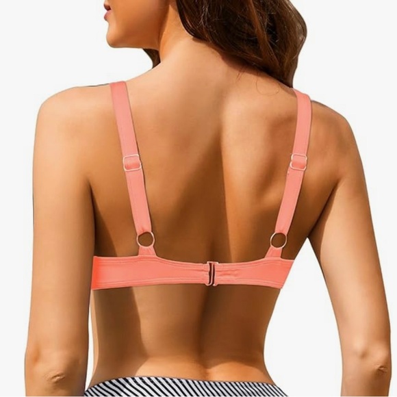 YONIQUE peach triangle bikini top - Picture 5 of 6